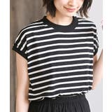 ブラック2 | リブ使いフレンチスリーブTシャツ | rps