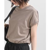 モカ | リブ使いフレンチスリーブTシャツ | rps