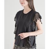 レース×カット切替Tシャツ | rps | 詳細画像28