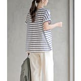 水彩ブロックプリントタックTシャツ | rps | 詳細画像12