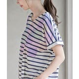 水彩ブロックプリントタックTシャツ | rps | 詳細画像15
