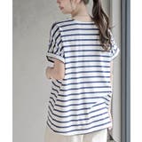 水彩ブロックプリントタックTシャツ | rps | 詳細画像16