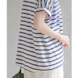 水彩ブロックプリントタックTシャツ | rps | 詳細画像17
