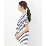 水彩ブロックプリントタックTシャツ | rps | 詳細画像18