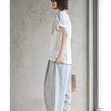 水彩ブロックプリントタックTシャツ | rps | 詳細画像3