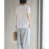 水彩ブロックプリントタックTシャツ | rps | 詳細画像4