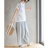 水彩ブロックプリントタックTシャツ | rps | 詳細画像5