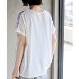 水彩ブロックプリントタックTシャツ | rps | 詳細画像8