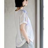水彩ブロックプリントタックTシャツ | rps | 詳細画像9