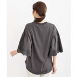 スカラップレース切替フレアー袖Ｔシャツ | rps | 詳細画像20 