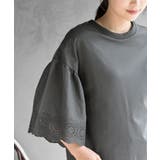 スカラップレース切替フレアー袖Ｔシャツ | rps | 詳細画像6 