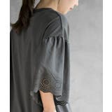 スカラップレース切替フレアー袖Ｔシャツ | rps | 詳細画像9 