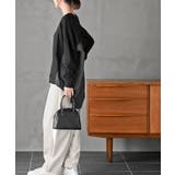 裏毛×ストライプ切替コクーンチュニック | rps | 詳細画像5 