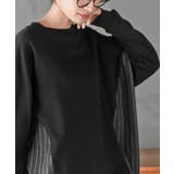 裏毛×ストライプ切替コクーンチュニック | rps | 詳細画像7 