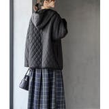 裏ボアフード付きキルティングショートコート | rps | 詳細画像12 