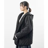 裏ボアフード付きキルティングショートコート | rps | 詳細画像19 