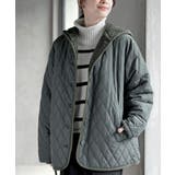 裏ボアフード付きキルティングショートコート | rps | 詳細画像6 