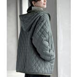 裏ボアフード付きキルティングショートコート | rps | 詳細画像9 