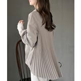 BACKプリーツ裾タックブラウス | rps | 詳細画像1