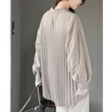 BACKプリーツ裾タックブラウス | rps | 詳細画像17