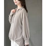 BACKプリーツ裾タックブラウス | rps | 詳細画像25