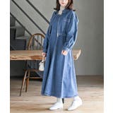 ブルー | デニムブルゾン×キャミワンピースセットアップ | rps