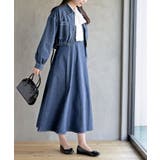 ネイビー | デニムブルゾン×キャミワンピースセットアップ | rps