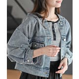 ブルー | ショート丈フードＧジャン | rps