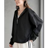 ブラック | ハーフジップフードプルオーバー | rps