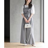 多釦ビスチェ×ワイドパンツセットアップ | rps | 詳細画像1 