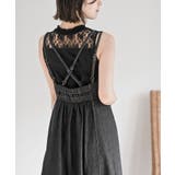 ドロスト8分袖シャツ×キャミワンピースデニムセットアップ | rps | 詳細画像12