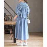 ドロスト8分袖シャツ×キャミワンピースデニムセットアップ | rps | 詳細画像17