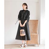 ドロスト8分袖シャツ×キャミワンピースデニムセットアップ | rps | 詳細画像2