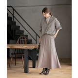 ＢＡＣＫレースアップ裾タックチェックブラウス | rps | 詳細画像18 