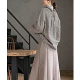 ＢＡＣＫレースアップ裾タックチェックブラウス | rps | 詳細画像19 