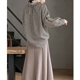 ＢＡＣＫレースアップ裾タックチェックブラウス | rps | 詳細画像20 