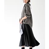 ＢＡＣＫレースアップ裾タックチェックブラウス | rps | 詳細画像3 