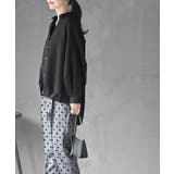 ＢＡＣＫレースアップ裾タックブラウス | rps | 詳細画像11 