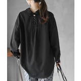 ＢＡＣＫレースアップ裾タックブラウス | rps | 詳細画像16 