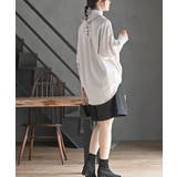 ＢＡＣＫレースアップ裾タックブラウス | rps | 詳細画像21 