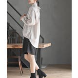 ＢＡＣＫレースアップ裾タックブラウス | rps | 詳細画像22 