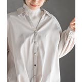 ＢＡＣＫレースアップ裾タックブラウス | rps | 詳細画像23 