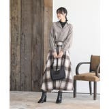 BACKレースアップ細コール裾タック多釦ブラウス | rps | 詳細画像18