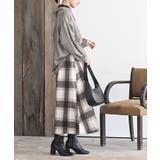 BACKレースアップ細コール裾タック多釦ブラウス | rps | 詳細画像21