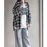 起毛チェックドロストスリーブワイドシャツ | rps | 詳細画像21
