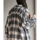 起毛チェックドロストスリーブワイドシャツ | rps | 詳細画像7