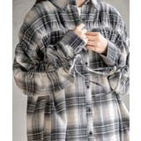 起毛チェックドロストスリーブワイドシャツ | rps | 詳細画像9
