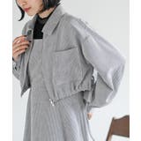 シャツブルゾン×キャミワンピース太コールセットアップ | rps | 詳細画像17 