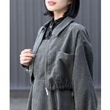 シャツブルゾン×キャミワンピース太コールセットアップ | rps | 詳細画像26 