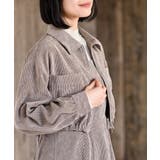 シャツブルゾン×キャミワンピース太コールセットアップ | rps | 詳細画像35 